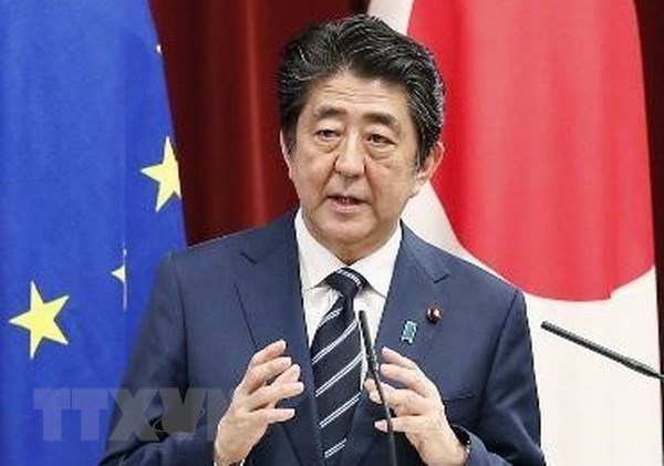 Thủ tướng Nhật Bản Shinzo Abe. (Ảnh: Kyodo/TTXVN)