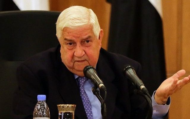 Ngoại trưởng Syria Walid Muallem. (Nguồn: AFP)