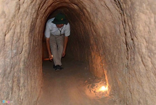 Củ Chi tunnels, one of the tourist attractions in HCM City. (Source: zing.vn)