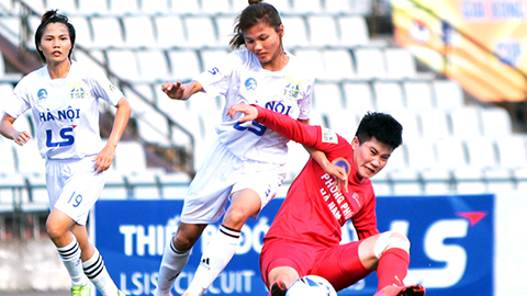 Vòng 9 giải bóng đá nữ VĐQG: Hà Nội nhận thất bại đầu tiên