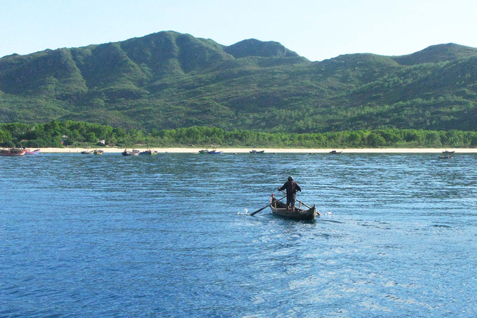   Phuong Mai peninsula is inhabited by fishermen.