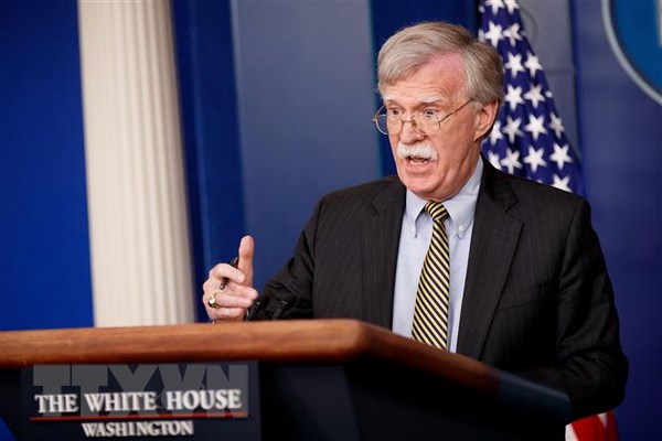 Cố vấn An ninh quốc gia Mỹ John Bolton. (Nguồn: THX/TTXVN)