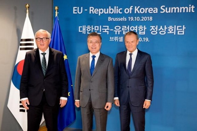 EU-Hàn Quốc khẳng định cam kết về thương mại và an ninh