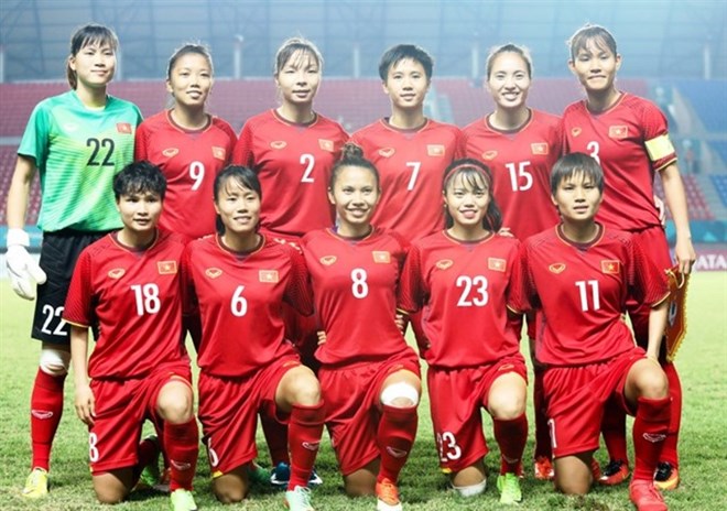 Vietnam's women national football team. (Photo: tuoitrethudo.com.vn)