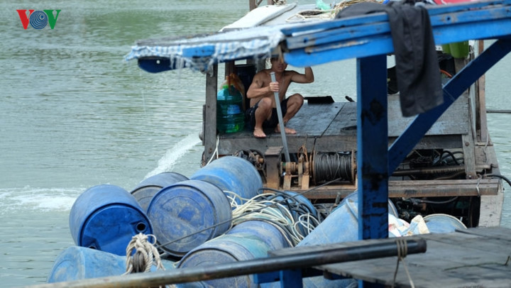 Dozens of blue tanks were salvaged in the aftermath of the incident.