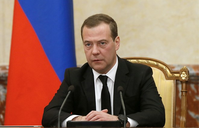 Thủ tướng Nga Dmitry Medvedev. (Nguồn: TASS)