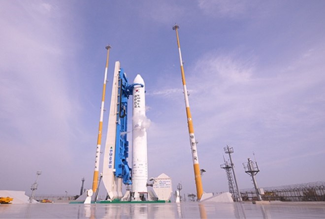 Tên lửa không gian ba tầng KSLV-2. (Nguồn: KARI)