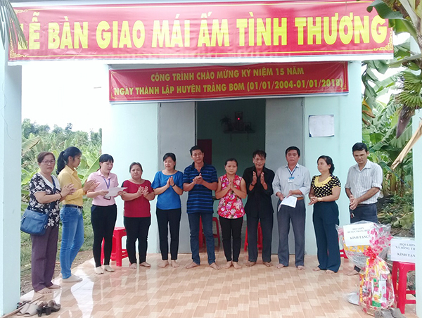 A charity house handed over to poor woman