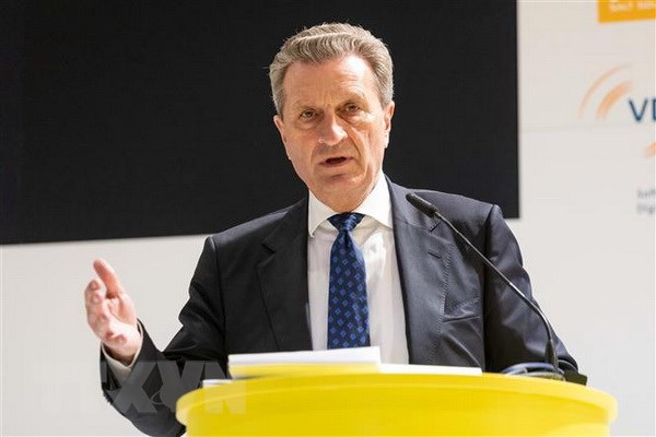 Ủy viên EU phụ trách vấn đề ngân sách Guenther Oettinger. (Nguồn: AFP/TTXVN)