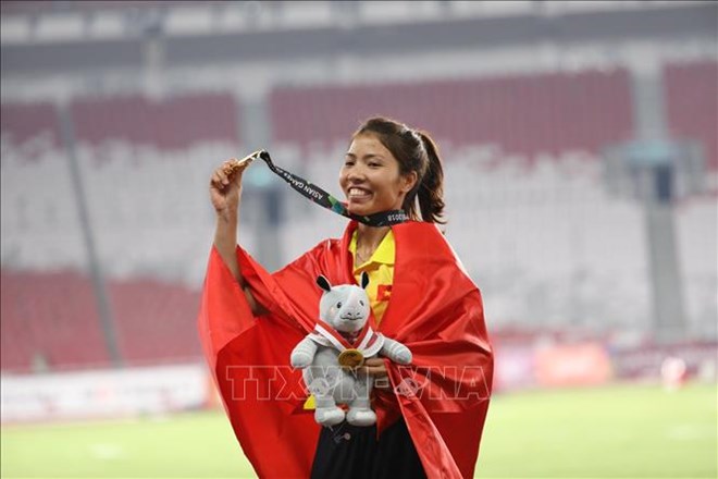 Track and field athlete Bui Thi Thu Thao (Source: VNA)