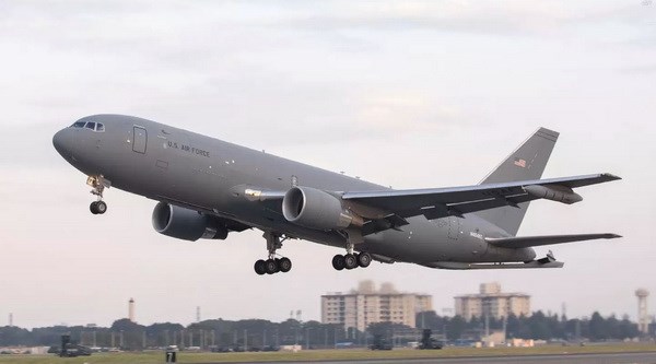 Máy bay tiếp liệu Boeing KC-46A. (Nguồn: thedrive.com)