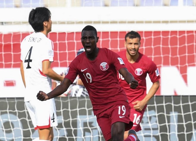 Almoez Ali ghi 4 bàn, đưa Qatar vào vòng 1/8 Asian Cup 2019. (Nguồn: AFC)