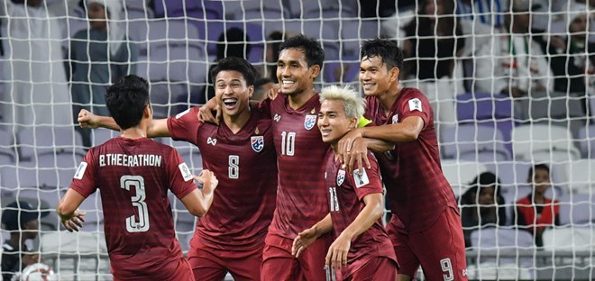 Đội tuyển Thái Lan giành vé vào vòng 1/8 Asian Cup 2019