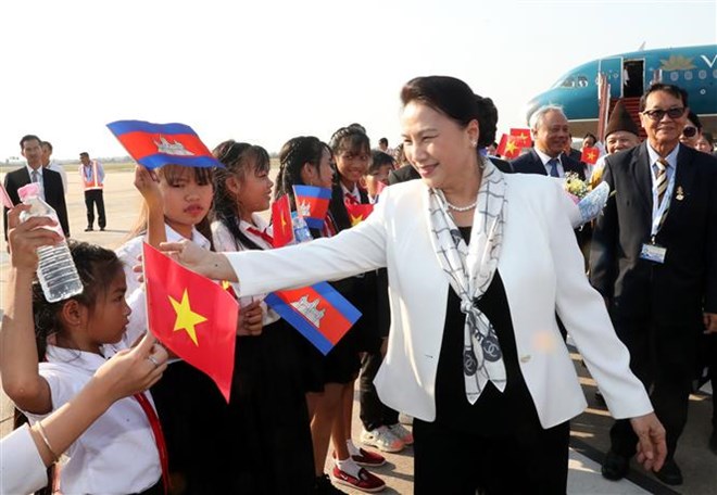 NA Chairwoman arrives in Siem Reap for APPF-27