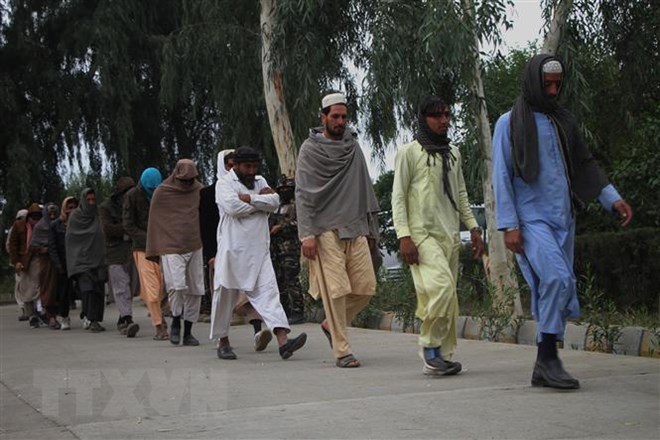 Các tay súng Taliban tại Jalalabad, tỉnh Nangarhar, Afghanistan, ngày 22-11-2018. (Nguồn: THX/TTXVN)