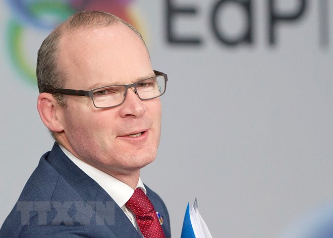 Phó Thủ tướng kiêm Ngoại trưởng Ireland Simon Coveney. (Nguồn: AFP/TTXVN)