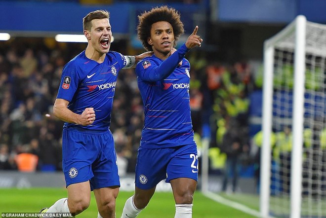 Chelsea vào vòng 5 FA Cup.