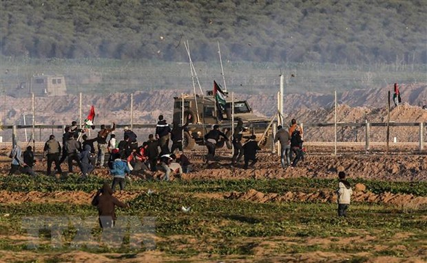 Hàng rào tại biên giới Dải Gaza và Israel, ngày 4/1/2019. (Nguồn: AFP/TTXVN)