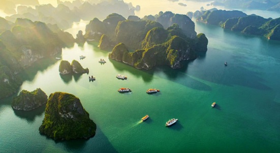 Ha Long Bay in Quang Ninh Province, Vietnam