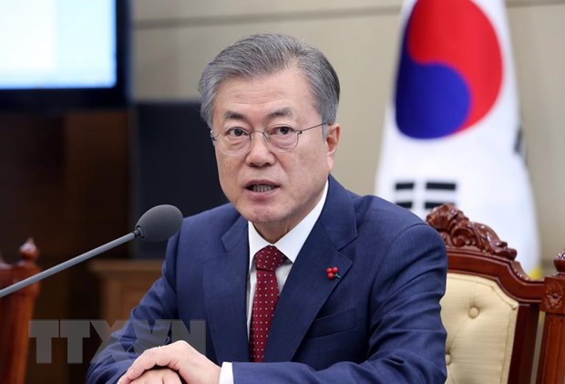 Tổng thống Hàn Quốc Moon Jae-in. (Ảnh: Yonhap/TTXVN)