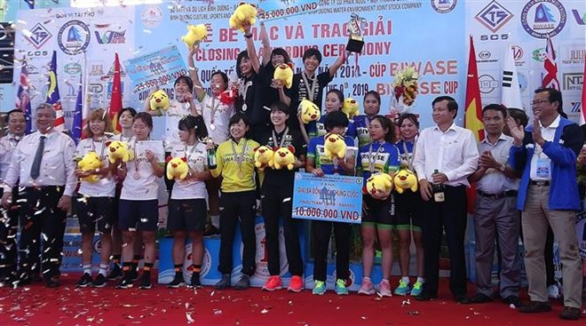 Int'l women's cycling tourney in Binh Duong wraps up