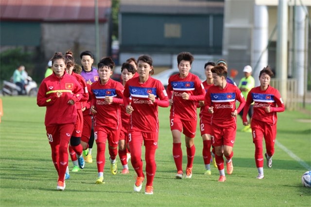 Vietnam women’s national football team have taken one step closer to the 2020 Tokyo Olympics (Photo: vtv.vn)