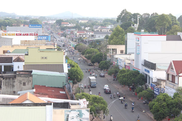 Một góc TX.Long Khánh. Ảnh: H.Giang