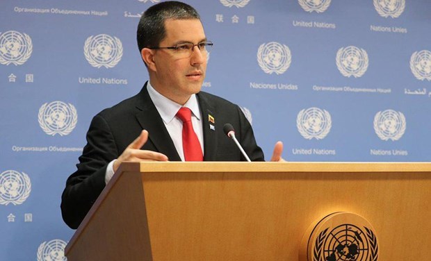 Ngoại trưởng Venezuela Jorge Arreaza. (Nguồn: ultimasnoticias.com.ve)