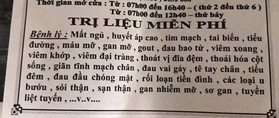 Danh sách các bệnh lý có khả năng được trị liệu từ máy nhiệt “thần kỳ”