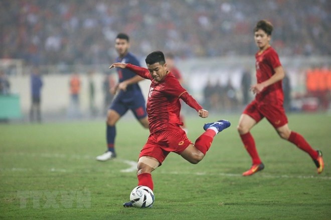 The U23 teams of Vietnam and Myanmar will have a friendly match at the Viet Tri Stadium of Phu Tho province on June 7 (Photo: VNA)