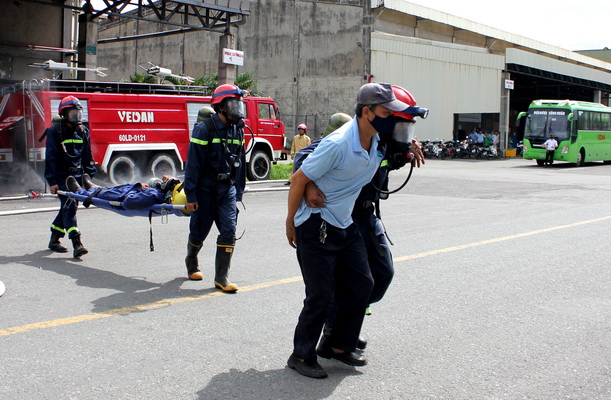 Fire drill at Vedan Vietnam