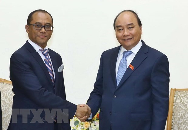 Prime Minister Nguyen Xuan Phuc (right) and Minister of Foreign Affairs and Cooperation of Timor-Leste Dionisio Babo Soares (Photo: VNA)