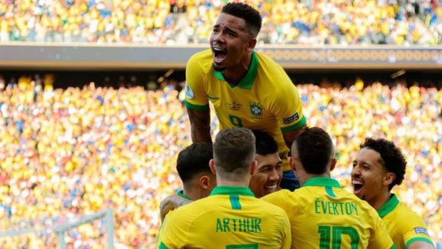 Brazil giành vé vào bán kết Copa Amerca 2019. (Nguồn: AP)