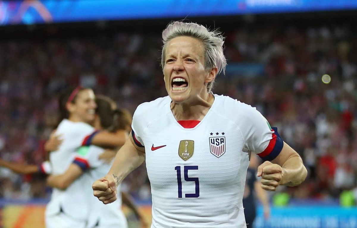 Megan Rapinoe mang chiến thắng về cho tuyển Mỹ. (Nguồn: Getty Images)