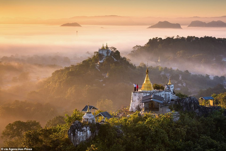   Photographer Zay Yar Lin captures this photo of hilltops shrouded in mist in Myanmar.