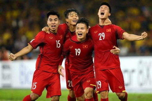 By 2026, Vietnam's national football team will include young aces currently playing with the U15 and U18 teams. (Photo: thethao247.vn)