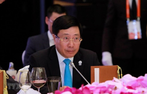 Vietnamese Deputy Prime Minister and Foreign Minister Pham Binh Minh at the event