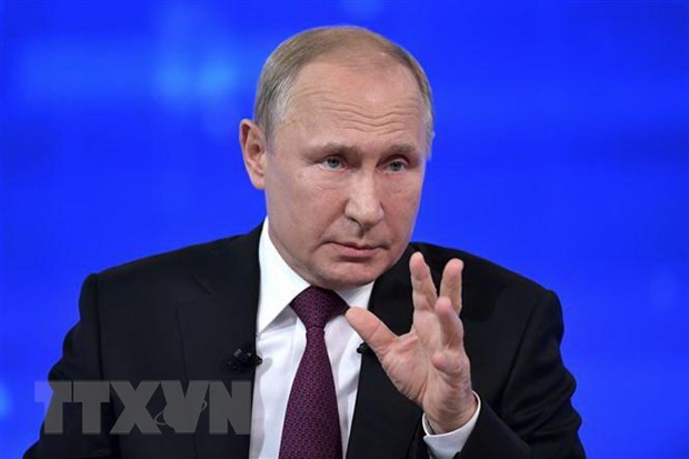 Tổng thống Nga Vladimir Putin. (Nguồn: AFP/TTXVN)