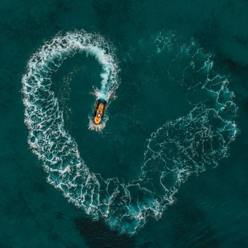   Following are some of the outstanding photos that made the Top 50. This image taken in Greece shows a wonderful aerial shot known as 'Love is in the water', the photographer shows waves in the shape of a heart.