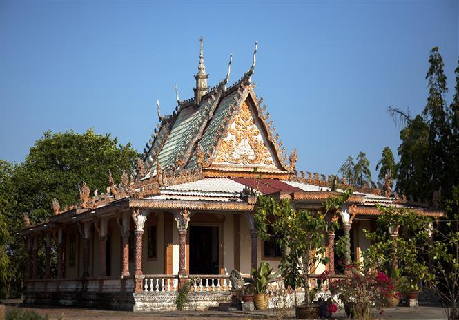 Famous Khmer pagoda on Vietnam-Cambodia border area
