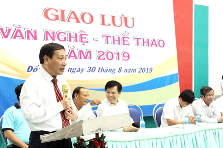 Giám đốc Bệnh viện tâm thần Trung ương 2 Võ Thành Đông phát biểu khai mạc