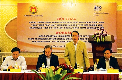 A workshop on anti-corruption in business activities in Vietnam held by the Government Inspectorate in December 22, 2018__Photo: Internet