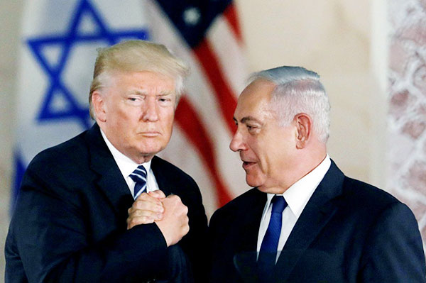 Tổng thống Donald Trump và Thủ tướng Benjamin Netanyhu. Ảnh: Reuters