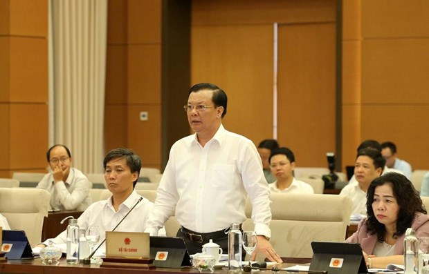 Minister of Finance Dinh Tien Dung at the 37th session of the National Assembly (NA) Standing Committee (Photo: VNA)