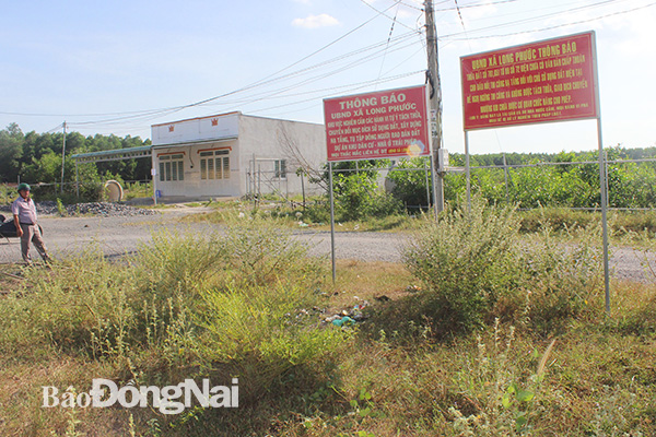 Những dự án của Công ty cổ phần địa ốc Alibaba tại huyện Long Thành chỉ là những khu đất nông nghiệp do cá nhân đứng tên. Trong ảnh: “Dự án ma” của Alibaba tại xã Long Phước, huyện Long Thành