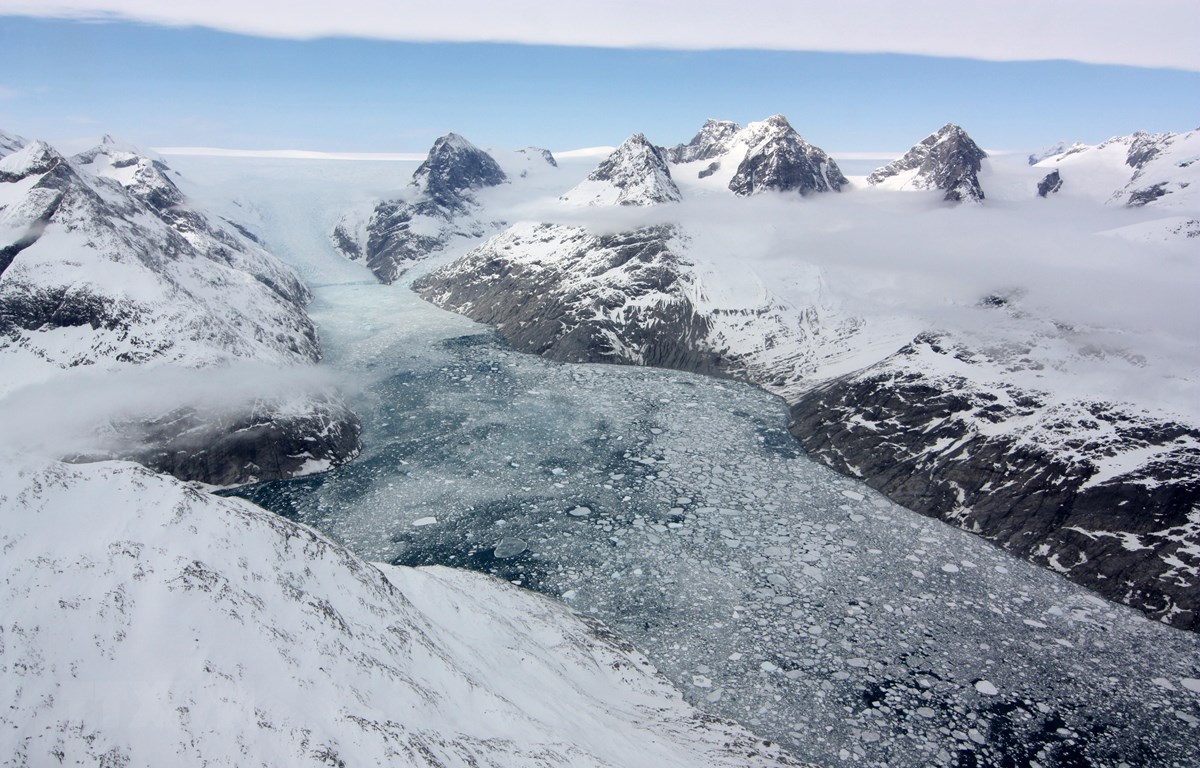  Băng tan tại Greenland (ảnh tư liệu). (Nguồn: AFP/TTXVN)