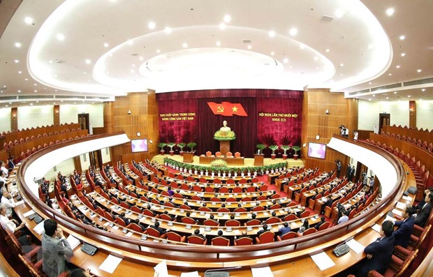 The 11th plenum of the 12th Party Central Committee concludes in Hanoi on October 12 after six days of sitting