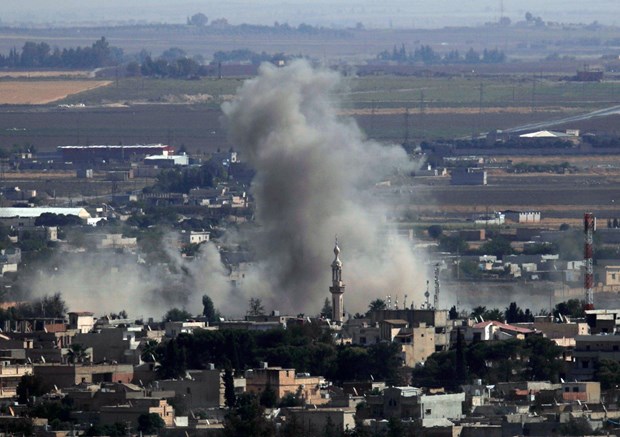 Syria ngập trong khói lửa. (Nguồn: Independent)