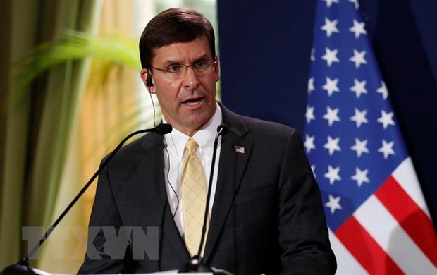 Bộ trưởng Quốc phòng Mỹ Mark Esper. (Ảnh: AFP/TTXVN)