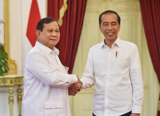 Lãnh đạo phe đối lập tại Indonesia Prabowo Subianto (trái) và Tổng thống Joko Widodo. (Nguồn: kumparan)